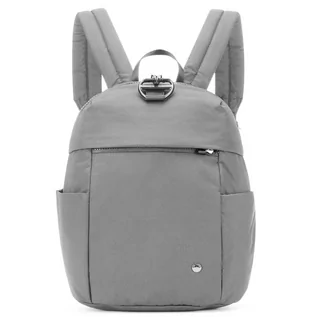 Torby podróżne - Plecak damski antykradzieżowy Pacsafe Citysafe CX Backpack Petite 8L Econyl Gravity Gray jasnoszary - grafika 1