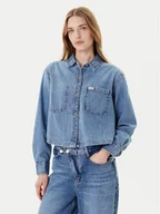 Koszule damskie - Guess Jeans Koszula W5YH0D D5M86 Niebieski Regular Fit - miniaturka - grafika 1