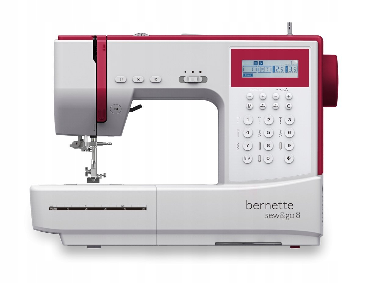 Bernette Sew&Go 8 Komputerowa Maszyna do Szycia 197 Programów bez pedału