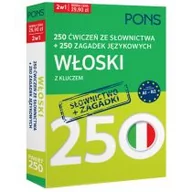 Nauka - 250 ćwiczeń ze słownictwa Włoski + 250 zagadek - miniaturka - grafika 1