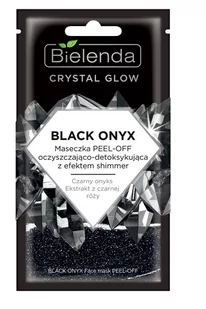 Bielenda Crystal Glow BLACK ONYX MASECZKA PEEL-OFF OCZYSZCZAJĄCO-DETOKSYKUJĄCA Z EFEKTEM SHIMMER 8g - Maseczki do twarzy - miniaturka - grafika 1