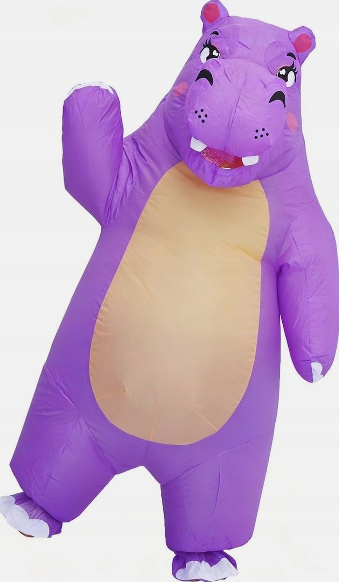 KOSTIUM DMUCHANY HIPOPOTAM DOROSŁY UNISEX PRZEBRANIE BAL ZABAWNY