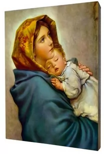 Obraz religijny na desce lipowej, Matka Boska Cygańska - Ikony i obrazy sakralne - miniaturka - grafika 1