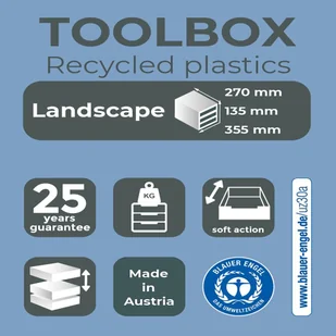 Organizer na biurko Toolbox z 4 szufladami, wielokolorowy - Niszczarki - miniaturka - grafika 5