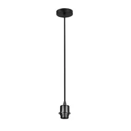 Lampy sufitowe - Lampa Lightlogic Ll Wisząca Zwis Sznur Oprawa Czarna Loft E27 01 (31470) - miniaturka - grafika 1