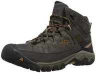 Buty trekkingowe męskie - KEEN Męskie buty trekkingowe Targhee 3 Mid Height, Czarna oliwka/złoty brąz, 17 Wide - miniaturka - grafika 1