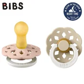 Smoczki uspokajające - BIBS BBTB BOHEME BLUSH GLOW & VANILLA GLOW M 6-18m Smoczek uspokajający kauczukowy Hevea, 2 sztuki - miniaturka - grafika 1