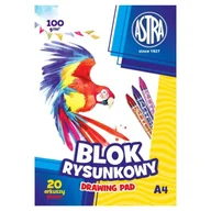 Szkolne artykuły papiernicze - Astra Blok Rysunkowy A4 Biały Do Szkoły 20 Kartek - miniaturka - grafika 1