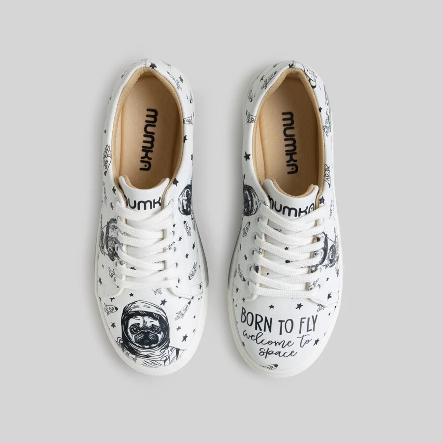 Mumka Shoes Sneakersy wegańskie Mops Astronauta Mumka-37