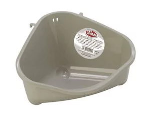 Pet Nova PET LIFE CORNER Kuweta narożna do mocowania w klatce rozm.M szara dla gryzoni domowych - Żwirek dla kotów - miniaturka - grafika 1