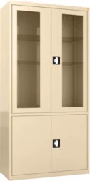 MDW/2s.1015 szafa lekarska 2-skrzydłowa 2-komorowa beżowa - Meble i wyposażenie gabinetów medycznych - miniaturka - grafika 1