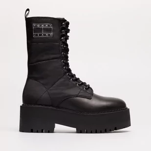 TOMMY HILFIGER TOMMY JEANS FLATFORM PADDED BOOT - Tommy Jeans - Buty trekkingowe damskie - miniaturka - grafika 1