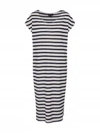 Sukienki - SELECTED FEMME SUKIENKA W PASKI PROSTA CASUAL Z LNEM M JSK - miniaturka - grafika 1