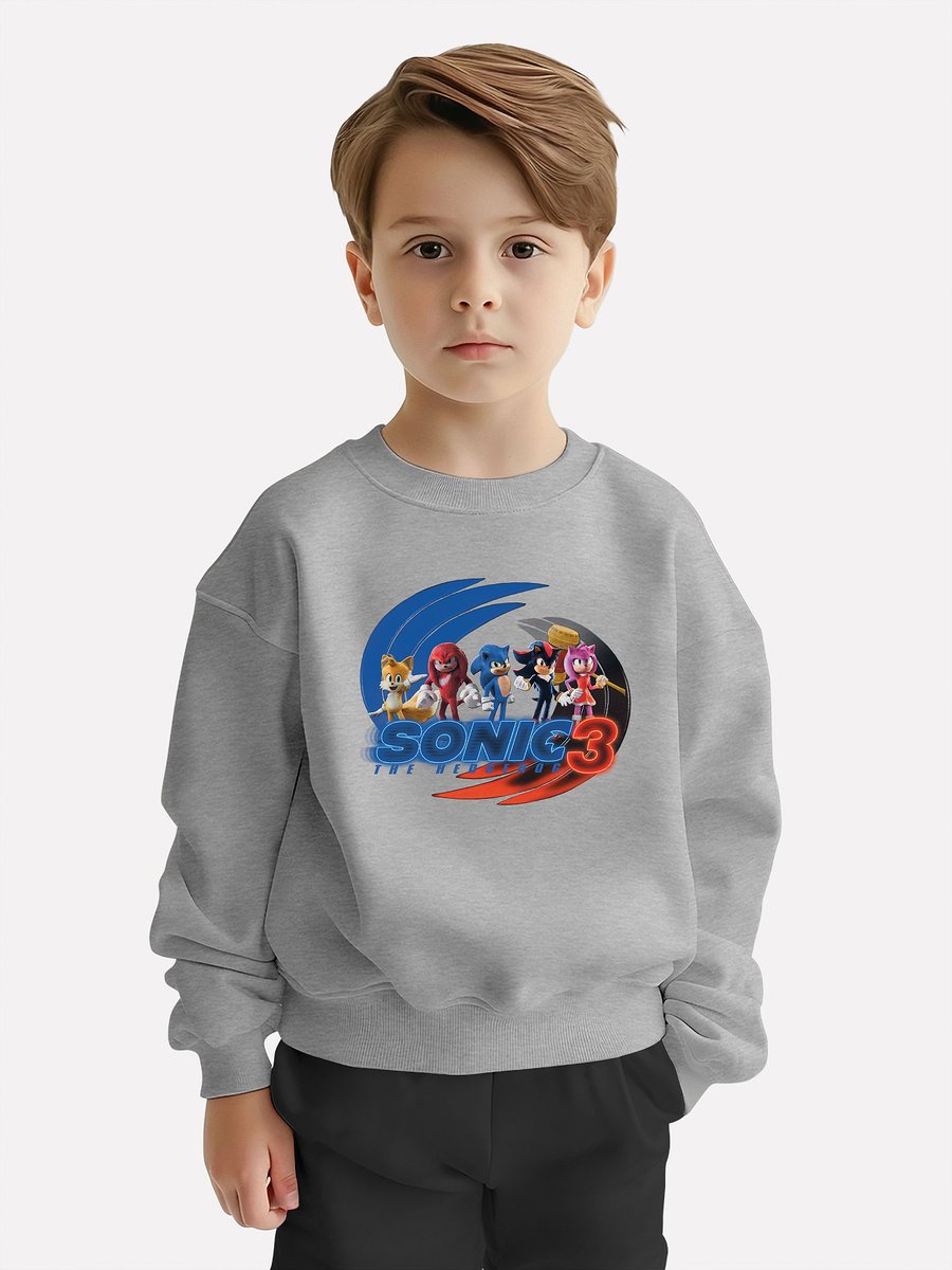 BLUZA DZIECIĘCA SONIC 3 110-116 MŁODZIEŻOWA WZORY PREZENT JAKOŚĆ