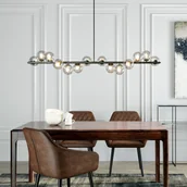 Lampy sufitowe - KARE Scala Balls żyrandol, czarny - miniaturka - grafika 1