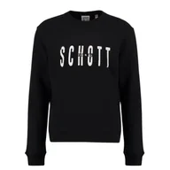Swetry męskie - Bluza męska Schott NYC klasyczna dresowa z nadrukiem -S - miniaturka - grafika 1