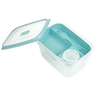 Pojemnik śniadaniowy dzielony 1,7 l z pojemnikiem na sos - Lunch boxy - miniaturka - grafika 1