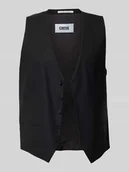 Kamizelki męskie - Kamizelka z dekoltem w serek i listwą guzikową Model 'Totti' - miniaturka - grafika 1