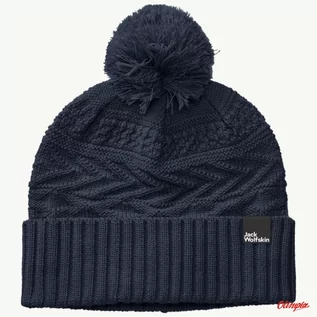 Czapki damskie - Czapka damska Jack Wolfskin LORELEI BEANIE NIGHT BLUE - grafika 1