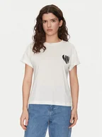 Koszulki i topy damskie - Noisy May T-Shirt Gaby 27032954 Biały Regular Fit - miniaturka - grafika 1
