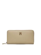 Portfele - Tommy Hilfiger Duży Portfel Damski Th Essential Sc Large Za AW0AW16093 Biały - miniaturka - grafika 1