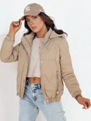Kurtki damskie - Kurtka damska pikowana ZERNI khaki Dstreet TY4177-XL - miniaturka - grafika 1