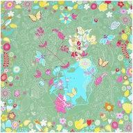 Apaszki i szaliki damskie - CHUSTA duża SZAL SZALIK Apaszka jedwabna damska - miniaturka - grafika 1