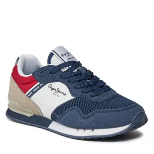 Sneakersy Pepe Jeans London Urban B PBS40002 Navy 595 - Buty dla chłopców - miniaturka - grafika 1