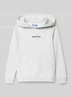 Swetry dla chłopców - Bluza z kapturem, wyhaftowanym logo i kieszenią kangurką - miniaturka - grafika 1