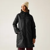 Kurtki i kamizelki sportowe damskie - Regatta Kurtka damska parka ocieplana przeciwdeszczowa Romine II Czarny, Rozmiar: 52 - miniaturka - grafika 1