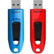 Pendrive - SanDisk 2x64GB Ultra USB 3.0 130MB/s zestaw 2 szt - miniaturka - grafika 1