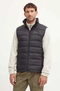 Jack Wolfskin bezrękawnik sportowy puchowy Ather kolor czarny przejściowy 1207691 - Kamizelki męskie - miniaturka - grafika 1