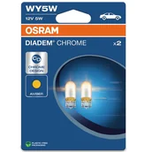 Żarówki samochodowe - Osram Żarówka Halogenowa WY5W Diadem Chrome 2 szt - miniaturka - grafika 1
