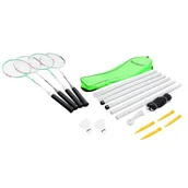 Badminton - HUDORA zestaw do badmintona z siatką - 4 obieraczki do badmintona + 2 korki do badmintona - 76413 76413 - miniaturka - grafika 1