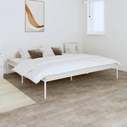 Łóżka - Metalowa rama łóżka, biała, 180x200 cm Lumarko! - miniaturka - grafika 1