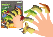 Figurki dla dzieci - Dinozaury Na Palce Gumowe Sensoryczne Pacynki - miniaturka - grafika 1