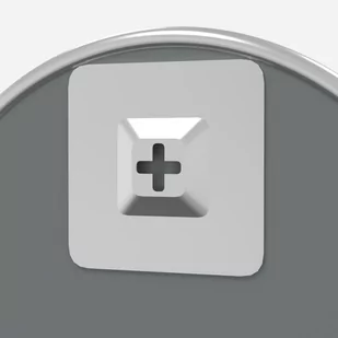 Lumarko Lustro ścienne, srebrne, Ø 60 cm, okrągłe - Lustra - miniaturka - grafika 6