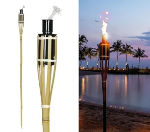 FIESTAS GUIRCA Dekoracyjna latarka oświetleniowa (90 cm) - Efekty świetlne na letnie imprezy i ukończenie szkoły - Idealny do motywów hawajskich i uroczystości - naturalna czerń - Latarki - miniaturka - grafika 1