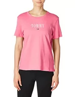 Koszulki i topy damskie - Tommy Jeans damska koszulka Essential z nadrukiem logo - miniaturka - grafika 1