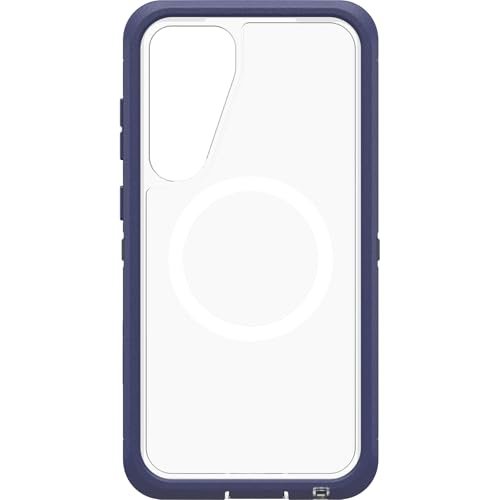 OtterBox Defender Series XT Clear Etui z magnesami do Samsung Galaxy S25+, Odporne na Wstrząsy, Przetestowane 7 Razy Przetestowane Zgodnie ze Standardami Wojskowymi, Przezroczyste/Fioletowe