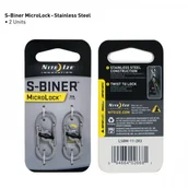 Haki, szakle i karabinki - Nite-Ize Nite Ize S-Biner MicroLock Stalowy 2Pack (LSBM-11-2R3) - miniaturka - grafika 1