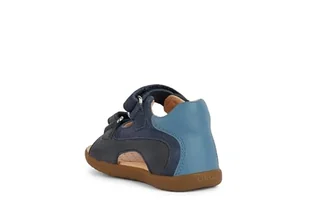 Geox Baby Boy B Macchia Boy sandały, Navy Lt Blue, 18 EU - Moda i Uroda OUTLET - miniaturka - grafika 1
