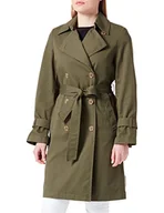 Płaszcze damskie - Marc O'Polo Damskie płaszcze tkane, 477-Dzika oliwka, 38 - miniaturka - grafika 1