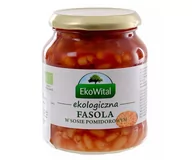 Warzywa w marynacie - BIO fasola biała w sosie pomidorowym 360 g (słoik) 4 szt. - miniaturka - grafika 1