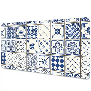 Ochronna mata na biurko Płytki Azulejos 90x45 cm - Podkładki na biurko - miniaturka - grafika 1