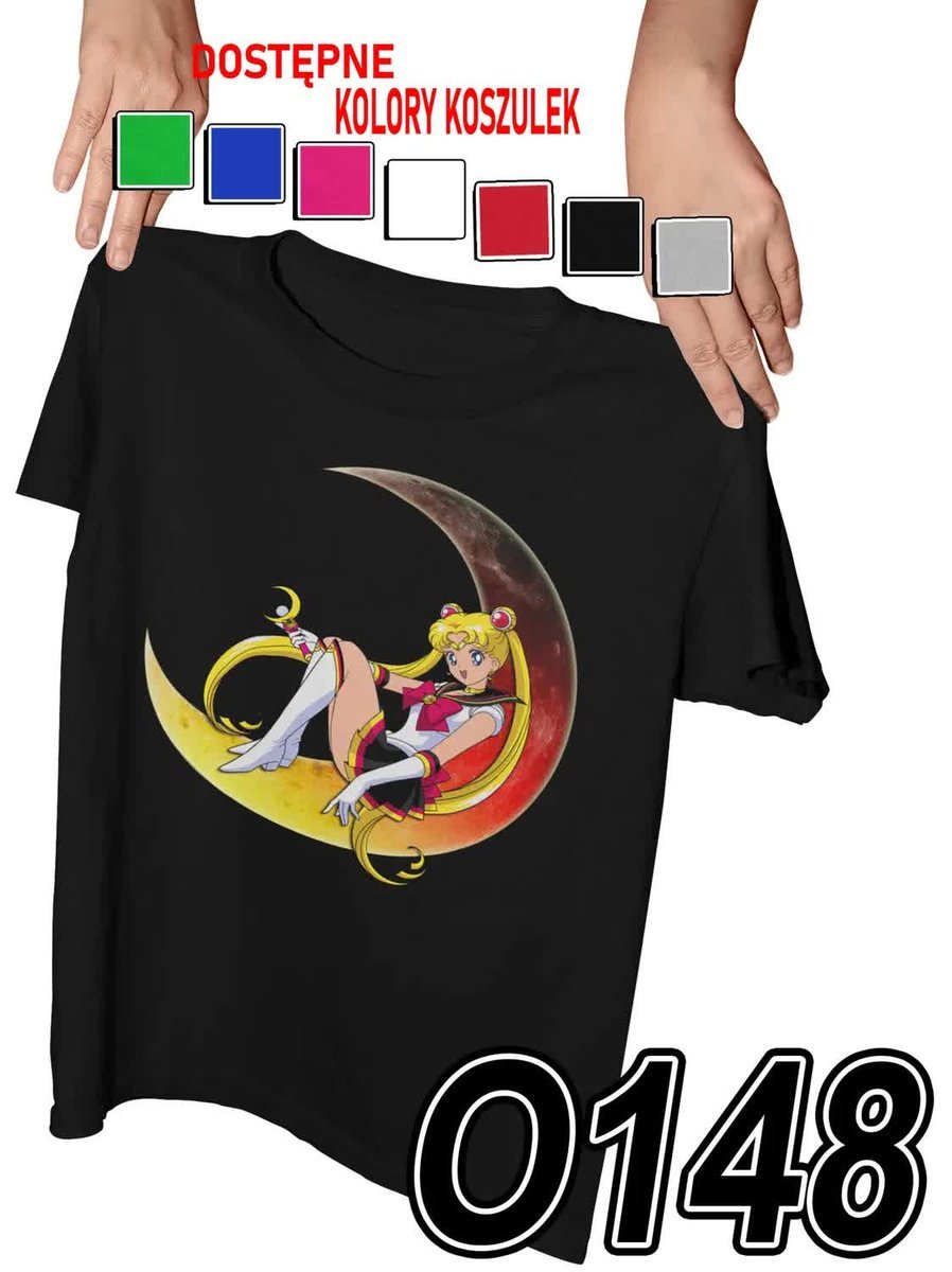 Koszulka Dziecięca Z Nadrukiem Sailor Moon Czarodziejki - M 134-140