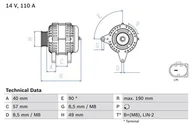 Alternatory - Alternator Bosch 0 986 083 910 - miniaturka - grafika 1