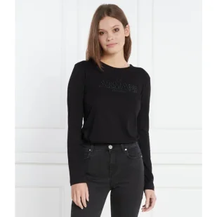 Armani Exchange Bluzka | Regular Fit - Bluzki damskie - miniaturka - grafika 1