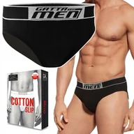 Majtki męskie - GATTA SLIPY COTTON Męskie Sportowe Wygodne Majtki Bawełniane - M - miniaturka - grafika 1