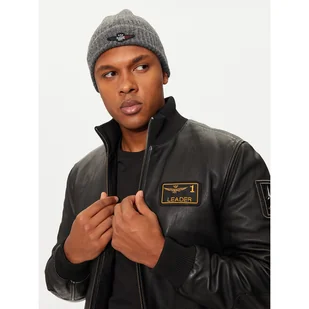 Czapka Aeronautica Militare 242CU034L451 Szary - Czapki męskie - miniaturka - grafika 1